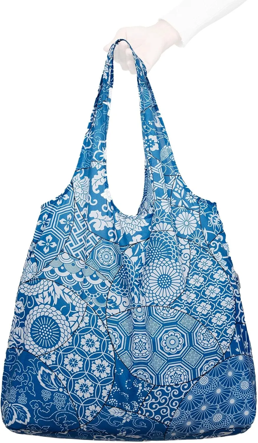Nanobag Ultra-Lightweight XL Tote Bag | Perfect for Travel, Shopping & Daily Use | Reusable - Tiny - Eco-Friendly (XL, Porcelain)