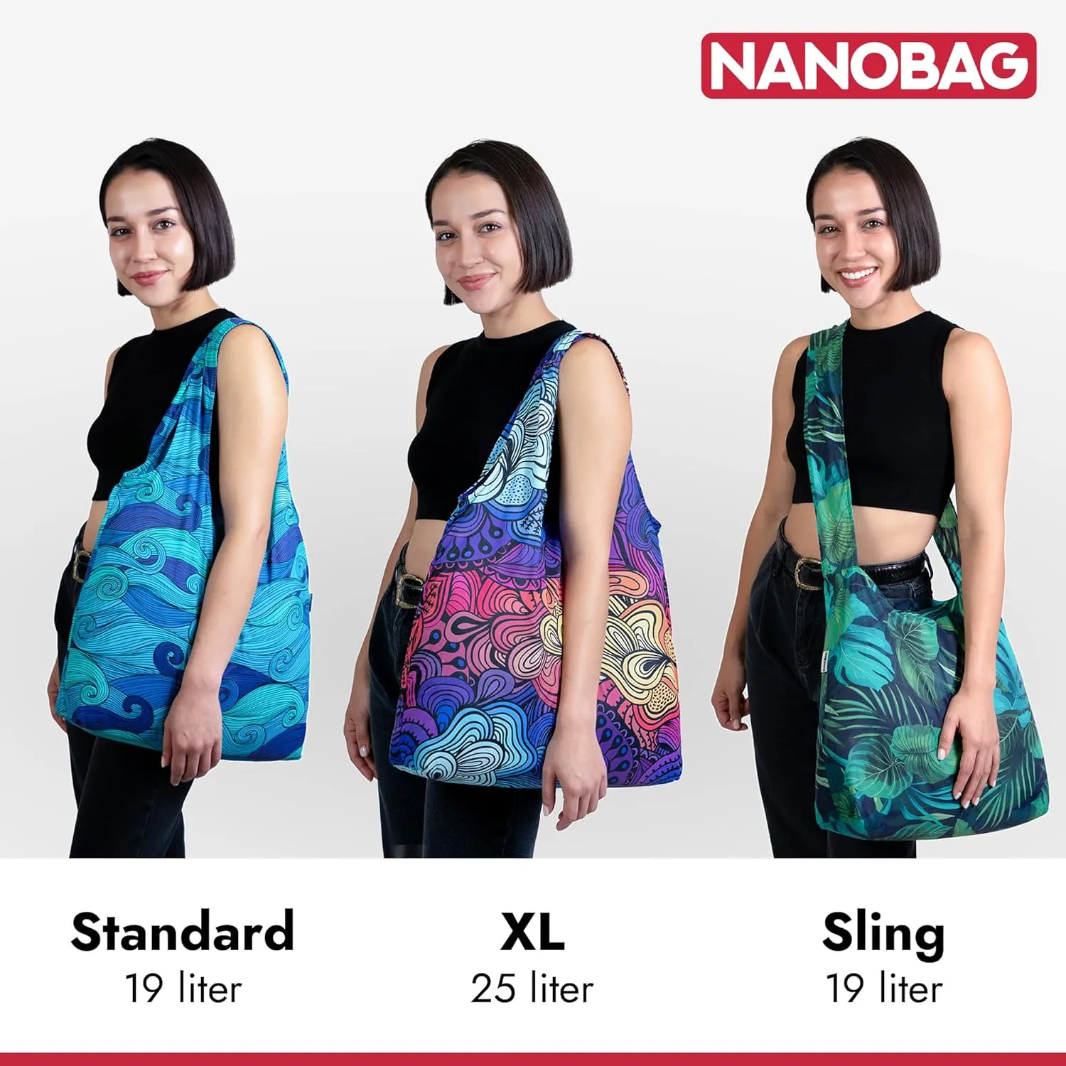 Nanobag Ultra-Lightweight XL Tote Bag | Perfect for Travel, Shopping & Daily Use | Reusable - Tiny - Eco-Friendly (XL, Porcelain)