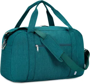 Narwey Carry on Bag 22x14x9 Airlines Approved, Carry on Duffle Bag for Airplane with Wet Pocket, Travel Duffel Bag Luggage Bag Weekender Overnight for Women Men (Teal)