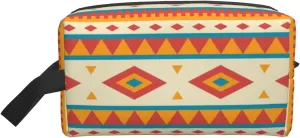 Native American Print Travel Cosmetic Large Capacity Zippered Storage Bag For Toiletries Daily Essentials