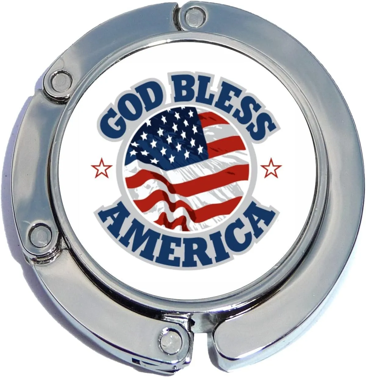 NewCharms God Bless America Foldable Purse Hanger
