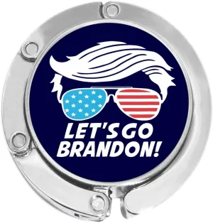 NewCharms Lets Go Brandon Trump Hair Foldable Purse Hanger