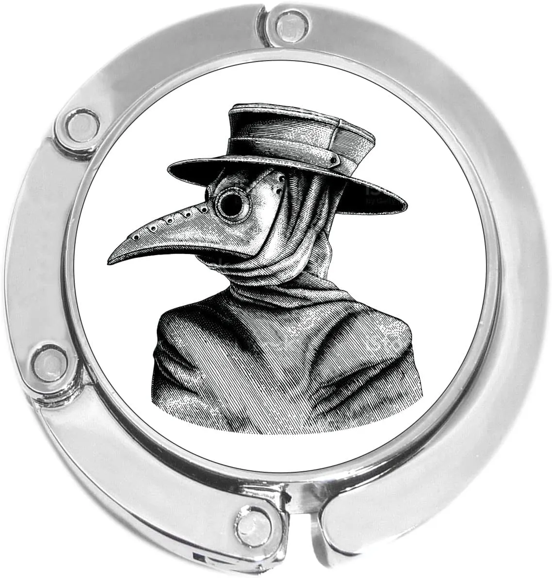NewCharms Plague Doctor Vintage Image Foldable Purse Hanger