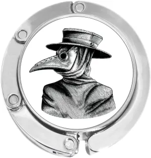 NewCharms Plague Doctor Vintage Image Foldable Purse Hanger