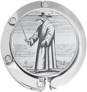 NewCharms Plague Doctor Vintage Poster Foldable Purse Hanger