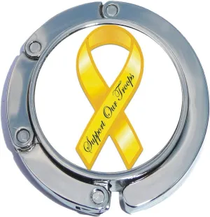 NewCharms Support Our Troops Ribbon Foldable Purse Hanger