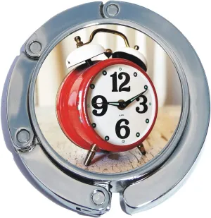 NewCharms Vintage Alarm Clock Foldable Purse Hanger
