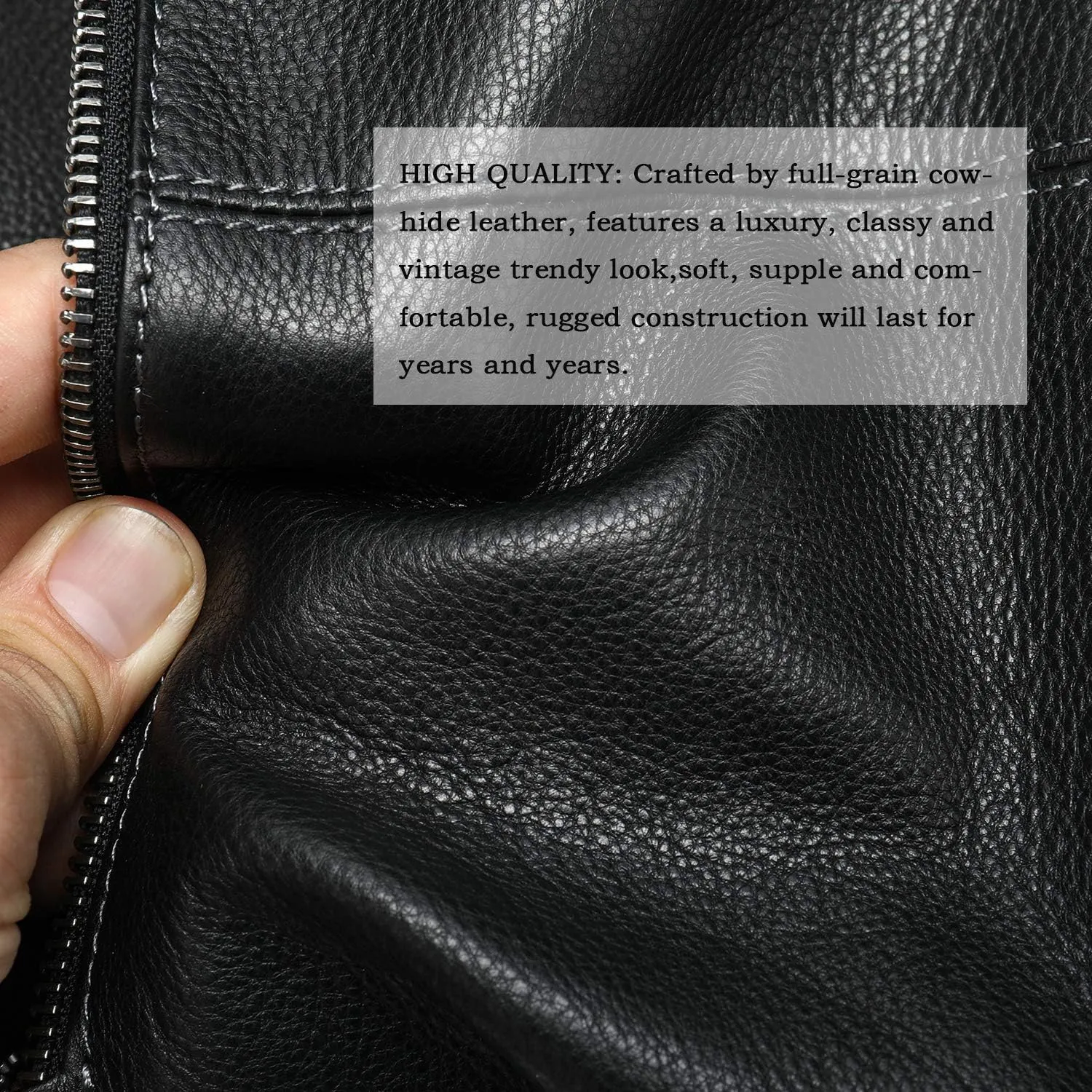 NIUCUNZH Genuine Leather Mens Clutch Bag Man Purse Handbag 12 inches Large Hand Bag Big Clutch Wallet
