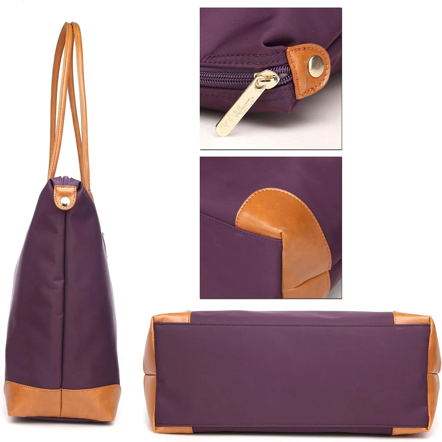 NNEE® Water Resistance Nylon Tote Bag & Multiple Pocket Design