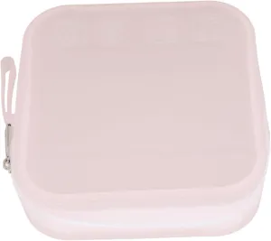 NOLITOY Elegant Semi- Travel Toiletry Bag Silicone Makeup Bag Zippered Layers for Women's Beauty Essentials