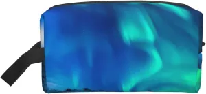Northern Lights Print Travel Essentials Storage Bag Cosmetic Organizer Pouch Large Capacity Zippered