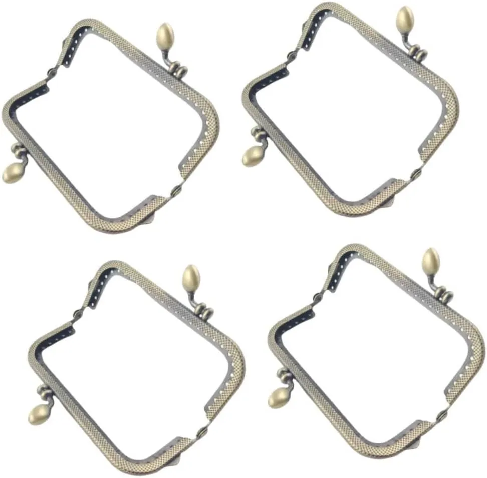NUOBESTY 2sets Purse Frame 8.5cm Metal Coin Bag Making for Handbag DIY Craft 4pcs*2