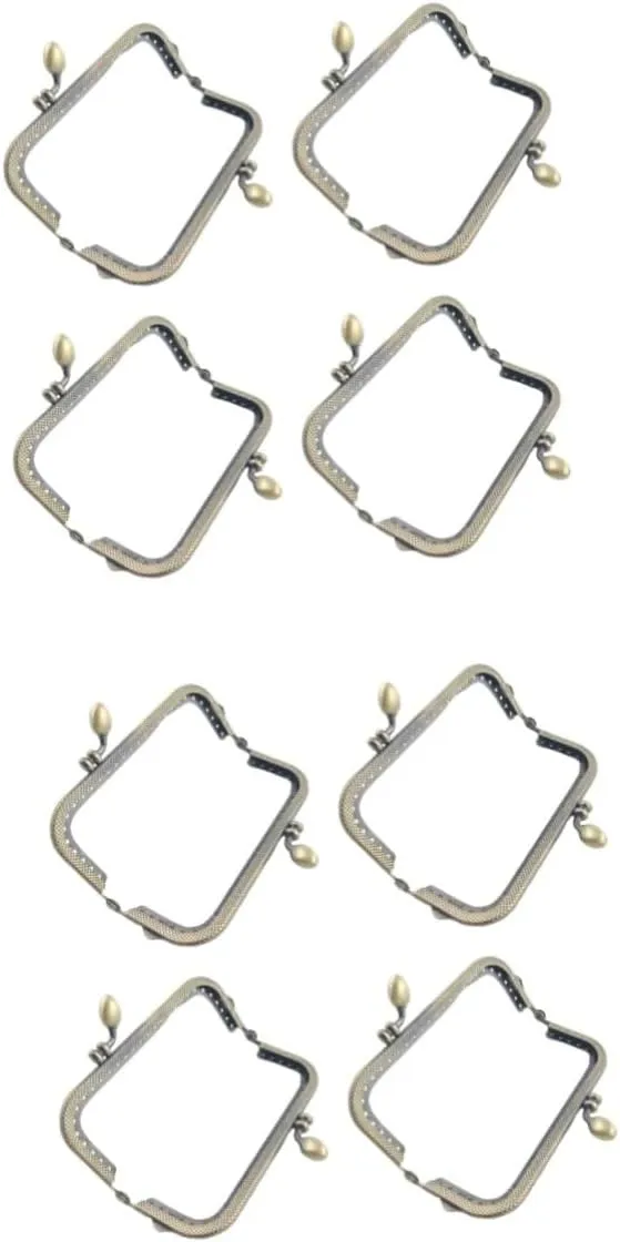 NUOBESTY 2sets Purse Frame 8.5cm Metal Coin Bag Making for Handbag DIY Craft 4pcs*2