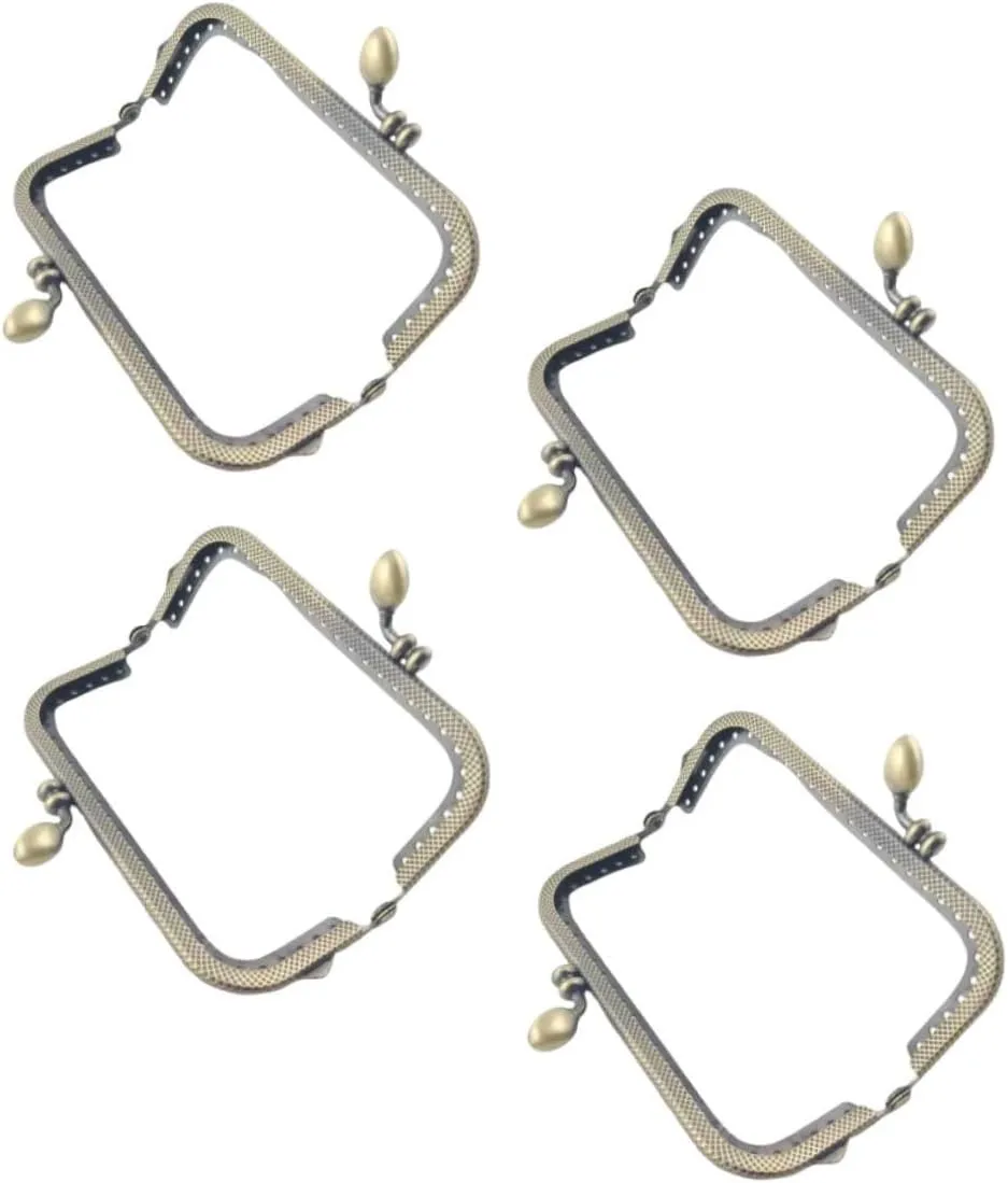 NUOBESTY 2sets Purse Frame 8.5cm Metal Coin Bag Making for Handbag DIY Craft 4pcs*2