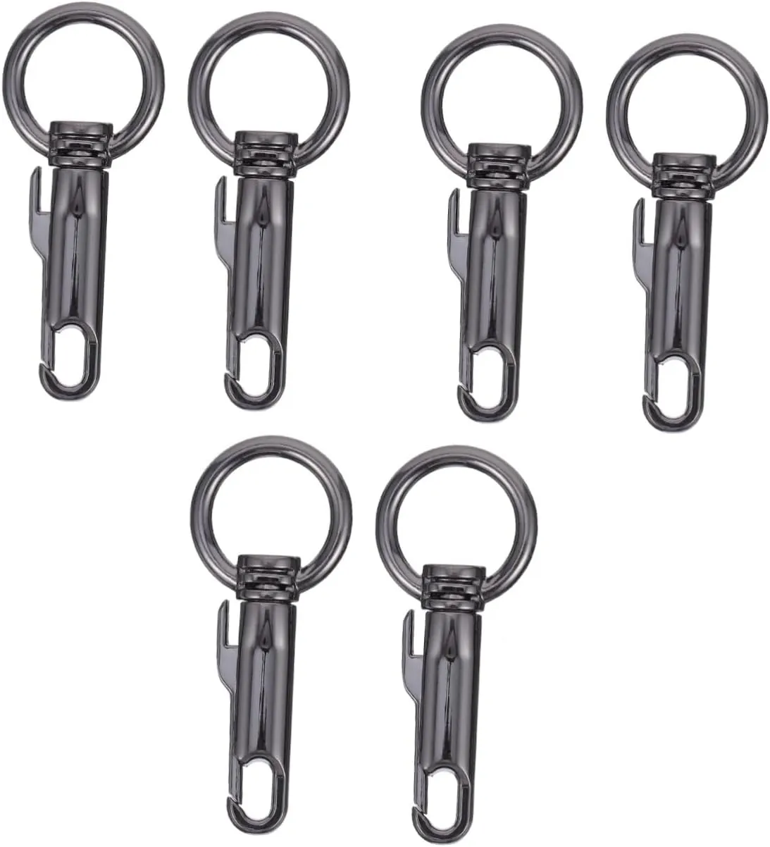 NUOBESTY 3sets for Purse Metal Snap Hook Women Bag Shoulder Strap Clasp Trigger Buckles Clasp Hooks 2pcs*3