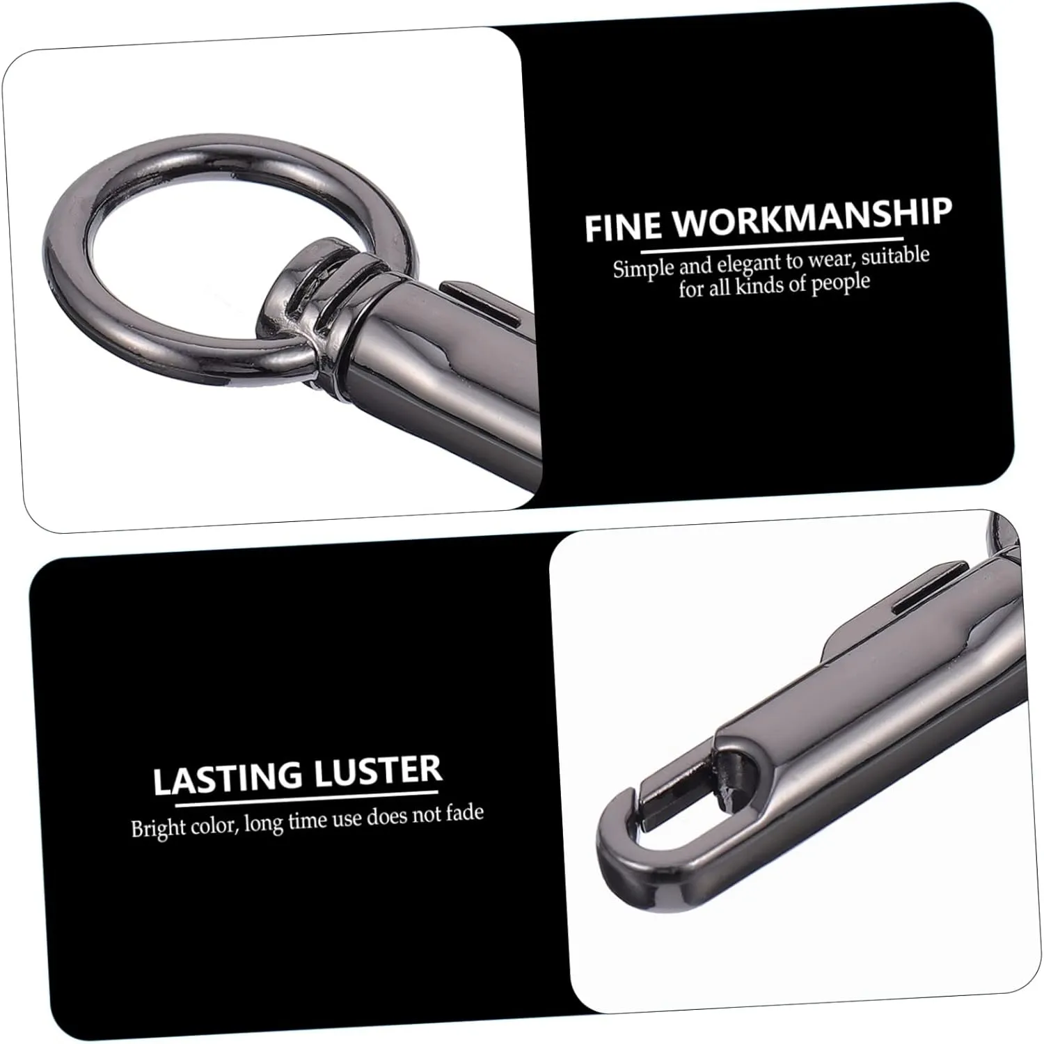 NUOBESTY 3sets for Purse Metal Snap Hook Women Bag Shoulder Strap Clasp Trigger Buckles Clasp Hooks 2pcs*3