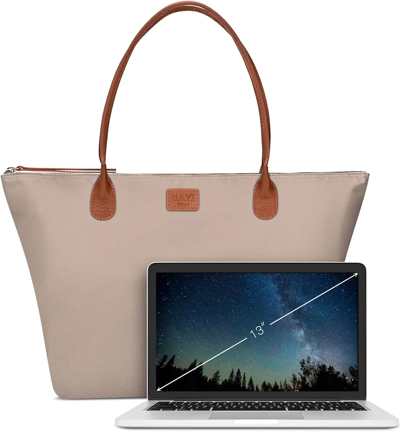 Nylon Tote Bag for Women, Large Foldable Weekend Hobo Purses for Women, Shoulder Tote Handbags with Zipper