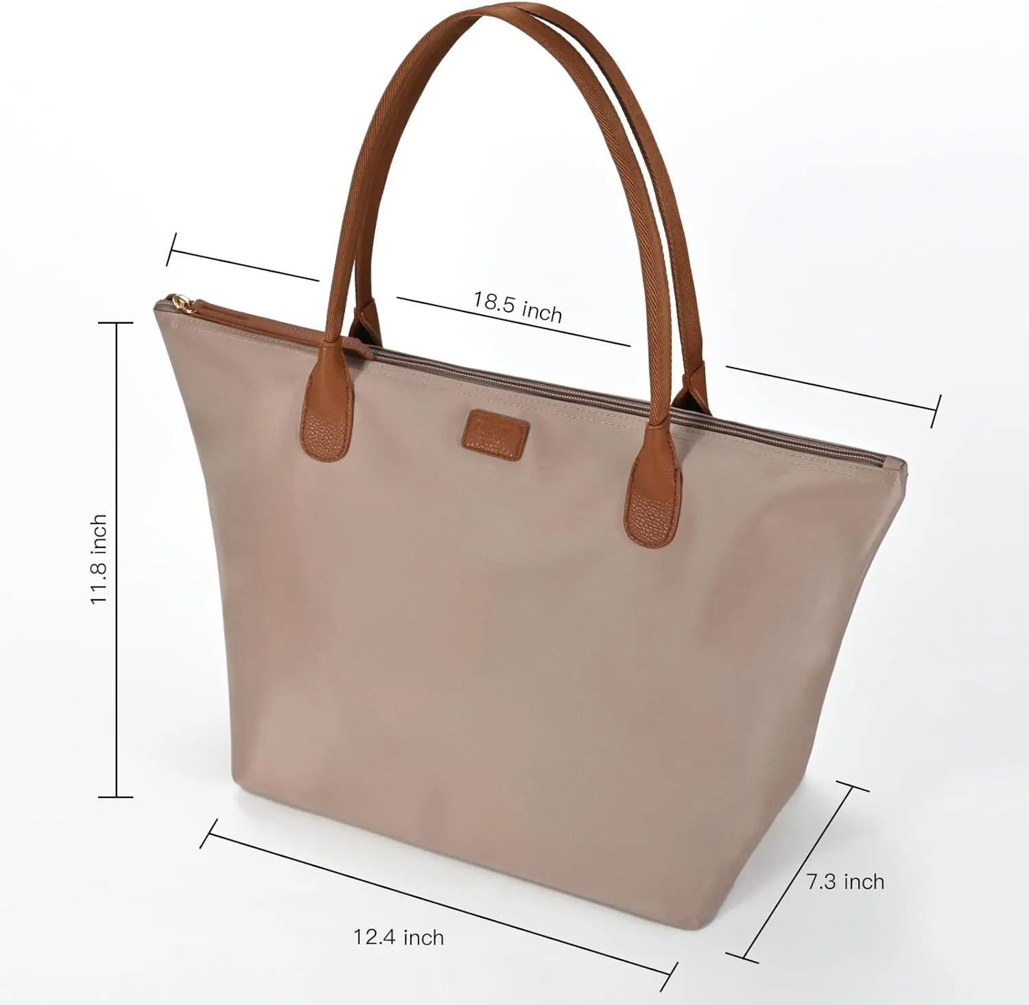 Nylon Tote Bag for Women, Large Foldable Weekend Hobo Purses for Women, Shoulder Tote Handbags with Zipper