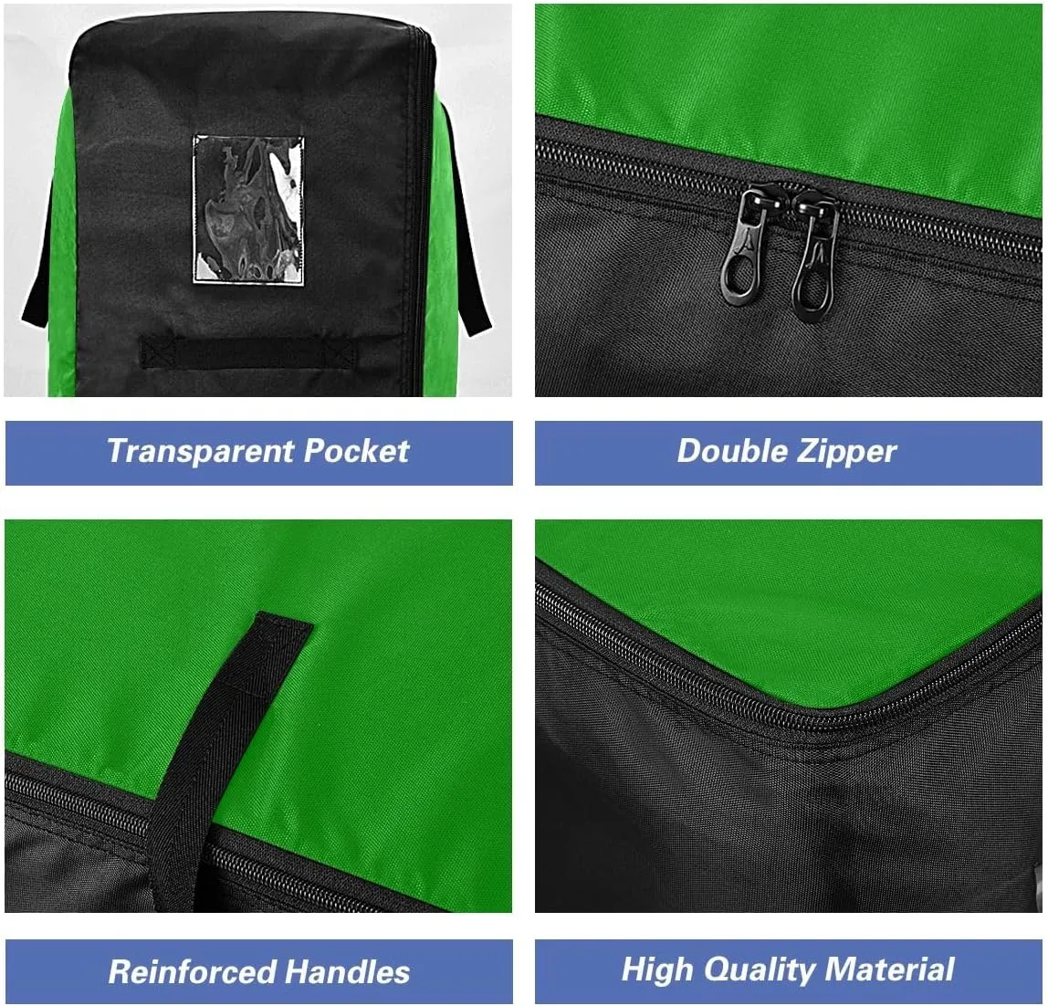 ODAWA Green Storage Bag, 27.5x19.7x11 in, Reusable and Sustainable Storage Organizer for Clothes, Bedding, Comforter
