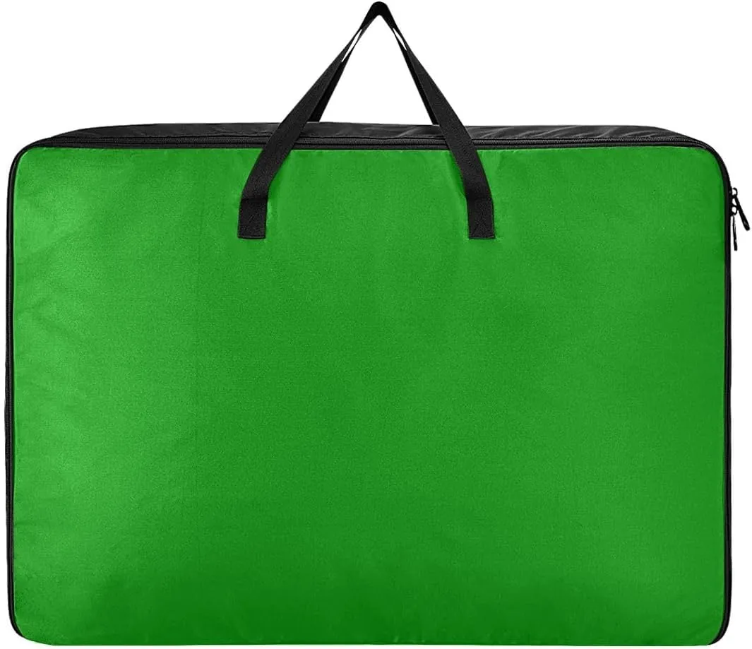 ODAWA Green Storage Bag, 27.5x19.7x11 in, Reusable and Sustainable Storage Organizer for Clothes, Bedding, Comforter
