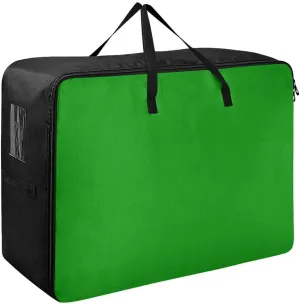 ODAWA Green Storage Bag, 27.5x19.7x11 in, Reusable and Sustainable Storage Organizer for Clothes, Bedding, Comforter