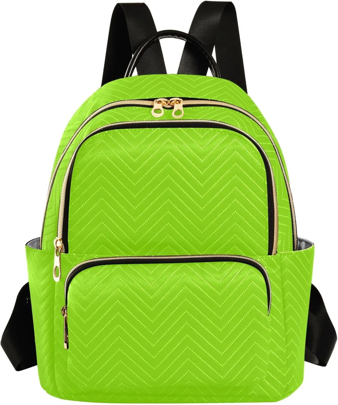 ODAWA Lemon Grass Green Women Backpack Purse Anti-theft Casual Shoulder Bag Small Backpack for Women