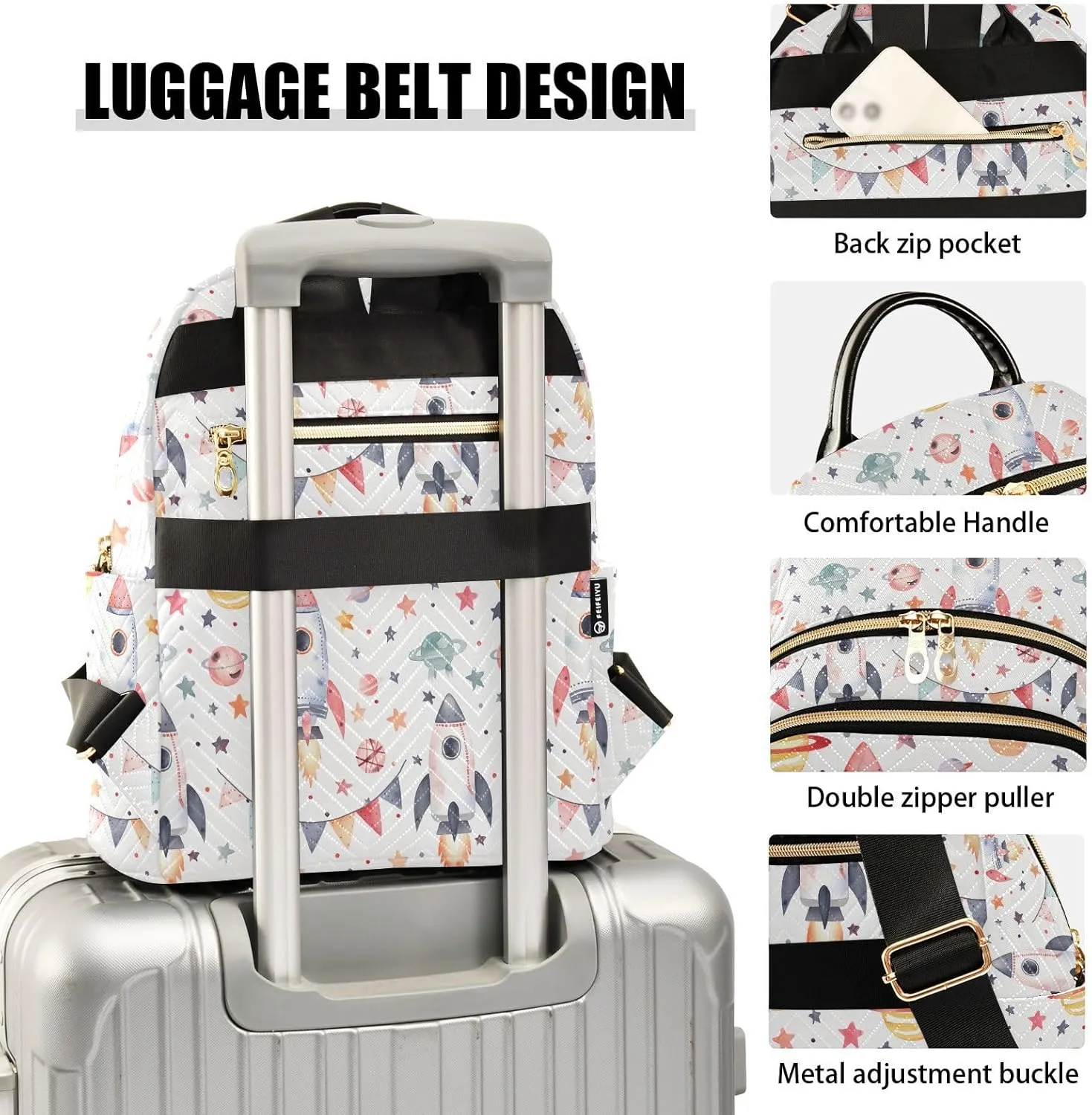 ODAWA Womens Backpack for Travel Ladies Shoulder Bags Space Cute Purse Backpack for Women Light Weight Backpacks for Travel