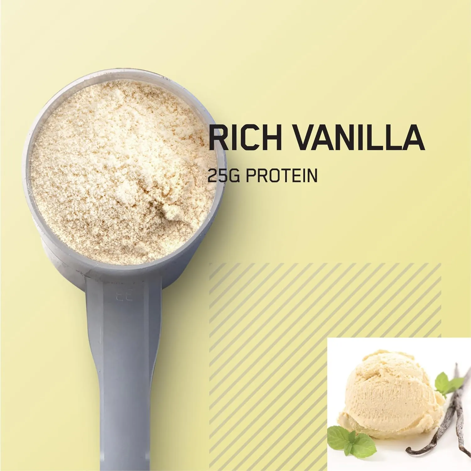 Optimum Nutrition Gold Standard 100% Isolate, Rich Vanilla, 2.91 Pounds, 44 Servings (Packaging May Vary)