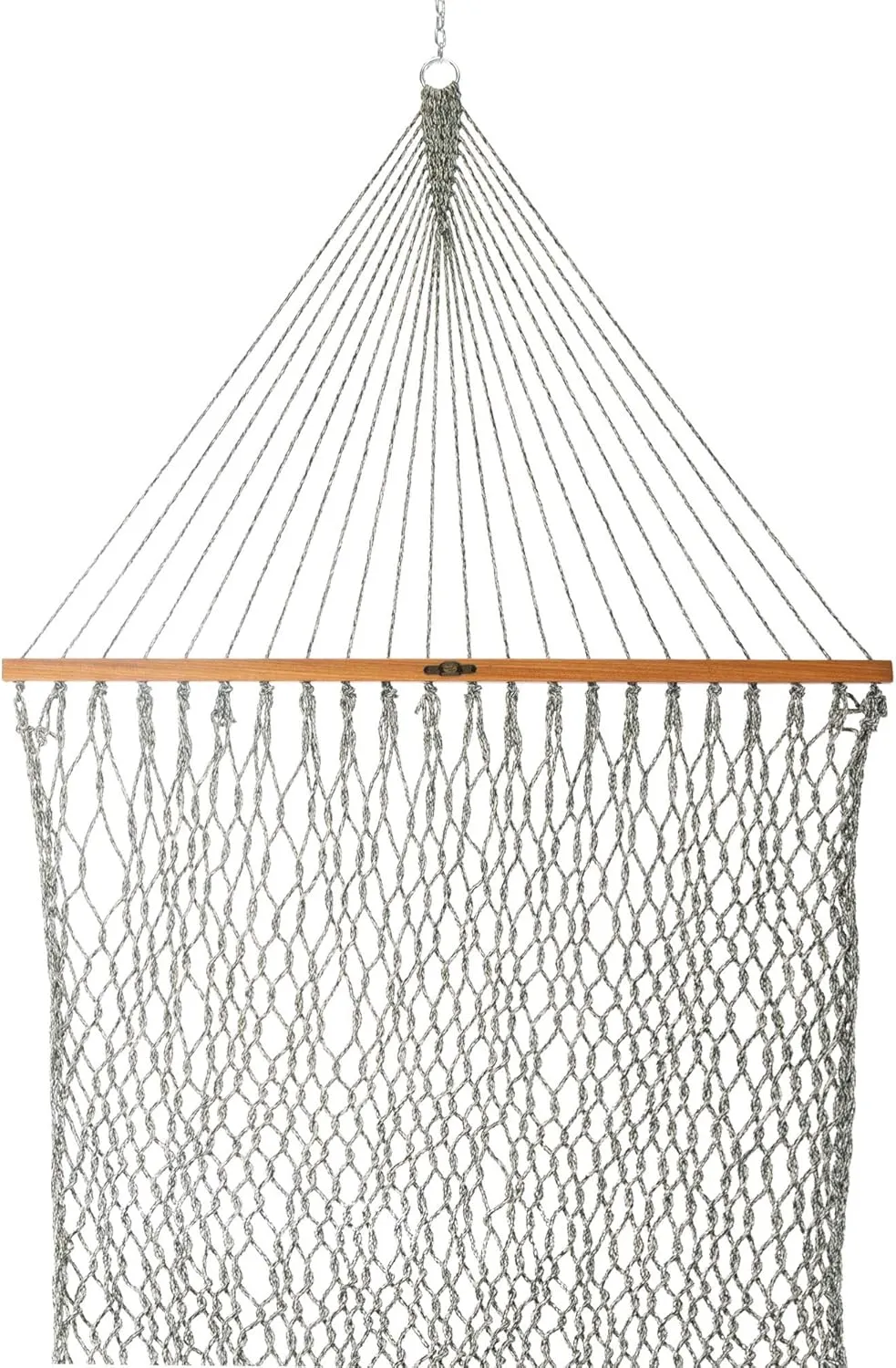 Original Pawleys Island 14DCOTG Deluxe Green Oatmeal Heirloom Tweed DURACORD Rope Hammock with Extension Chains & Tree Hooks, Handcrafted in The USA, 450 LB Weight Capacity, 13 ft. x 60 in.