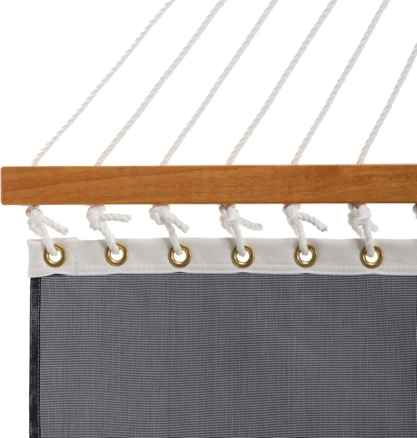 Original Pawleys Island Large Way Navy Sunbrella Quick Dry Hammock with Free Extension Chains & Tree Hooks, Handcrafted in The USA, 400 LB Weight Capacity, 13 ft. x 55 in.