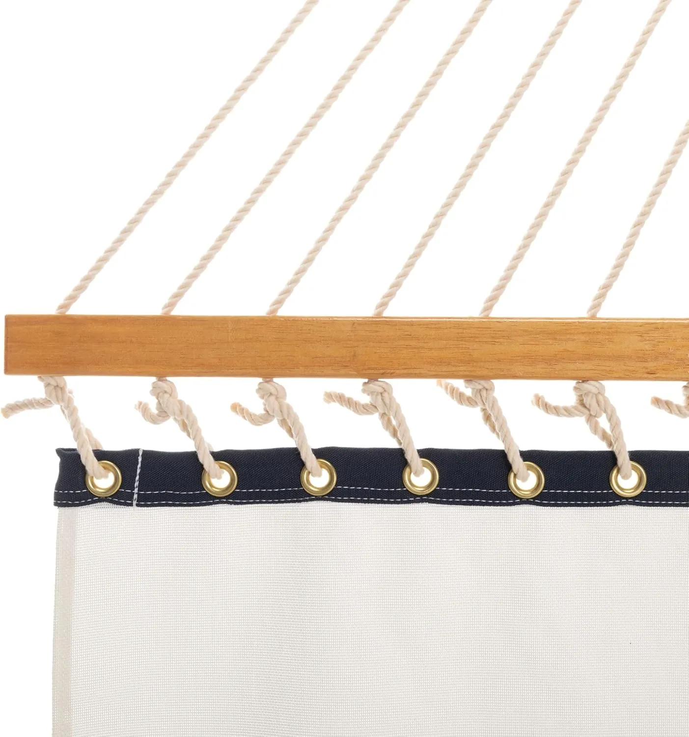 Original Pawleys Island Large Way White Sunbrella Quick Dry Hammock with Free Extension Chains & Tree Hooks, Handcrafted in The USA, 400 LB Weight Capacity, 13 ft. x 55 in.