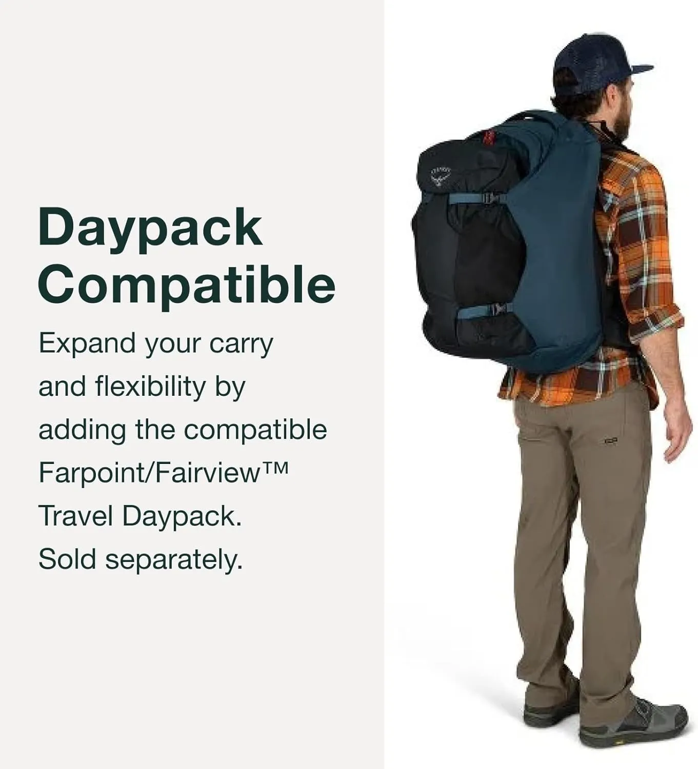 Osprey Farpoint 40L Men's Travel Backpack, Black