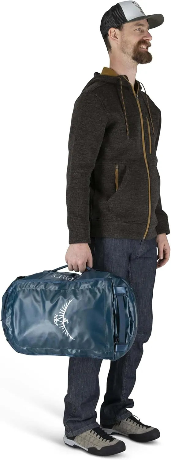 Osprey Transporter 40L Travel Duffel Bag, Black