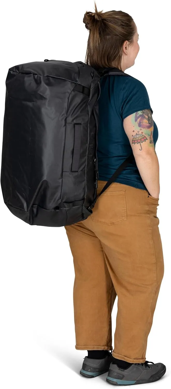 Osprey Transporter 40L Travel Duffel Bag, Black