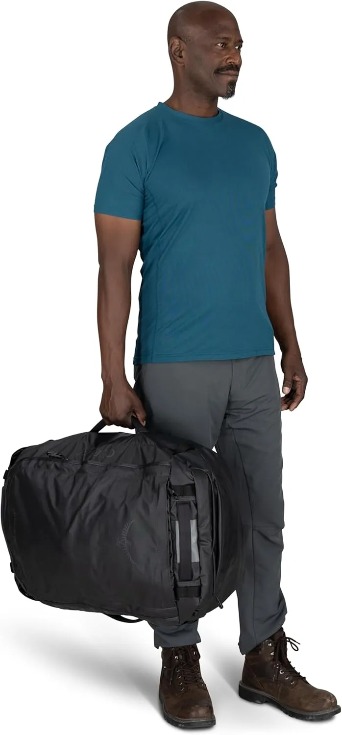 Osprey Transporter 40L Travel Duffel Bag, Black