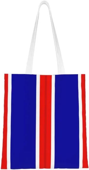 Outstanding Unit Ribbon Tote Bag for Women Canvas Shopping Bags Reusable Large Capacity Casual Shoulder Handbags Grocery Bags DIY Gift Bags