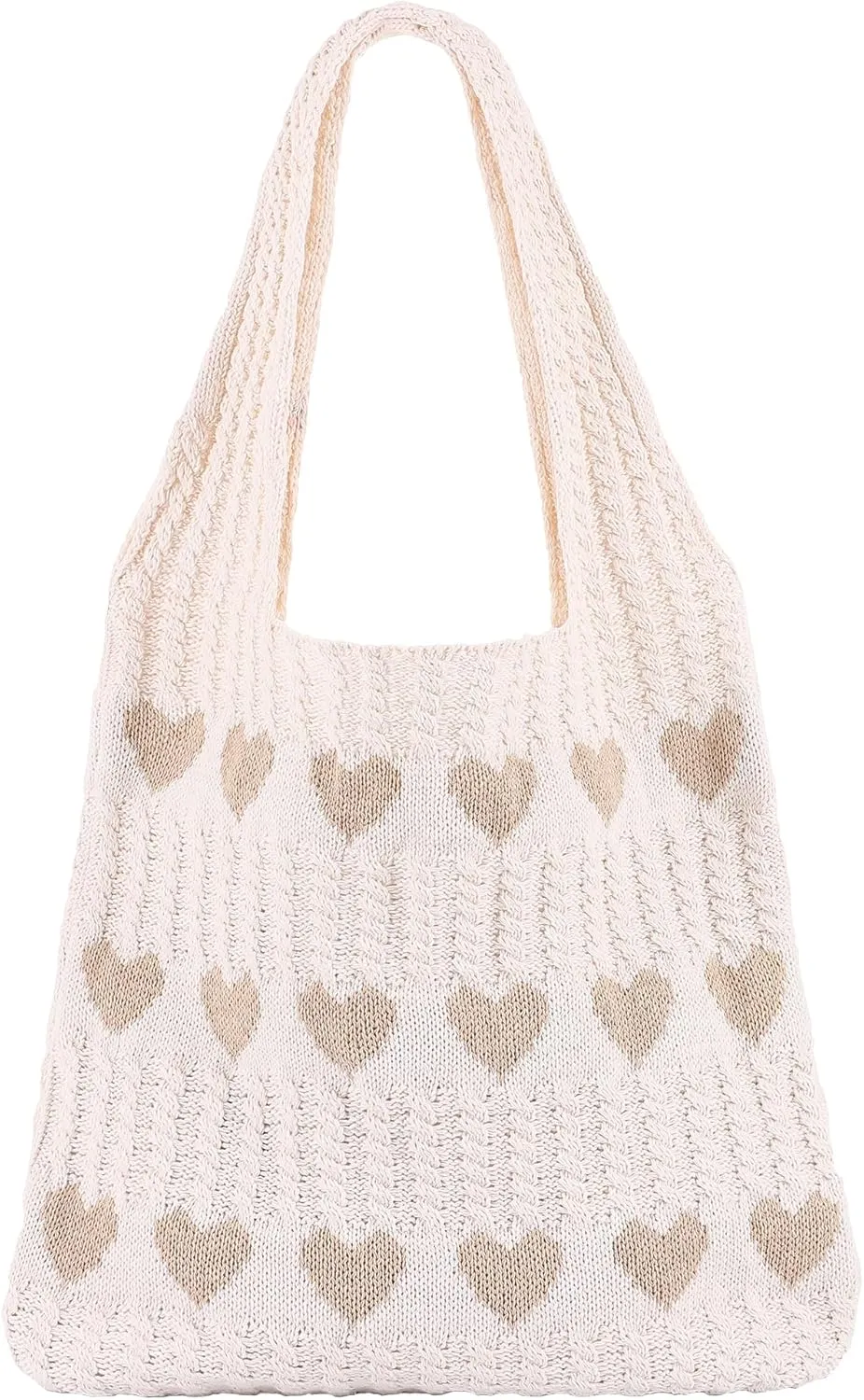 Ovida Crochet Tote Bag Mesh Beach Bag Fairycore Hobo Fairy Grunge Aesthetic Shoulder Bag Y2k Purse for Women Girls