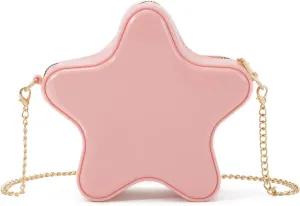 Oweisong Mini Star Fun Purses for Women Unique Novelty Crossbody Shoulder Bag Cute Leather Handbag Messenger Bag Chic Wallet