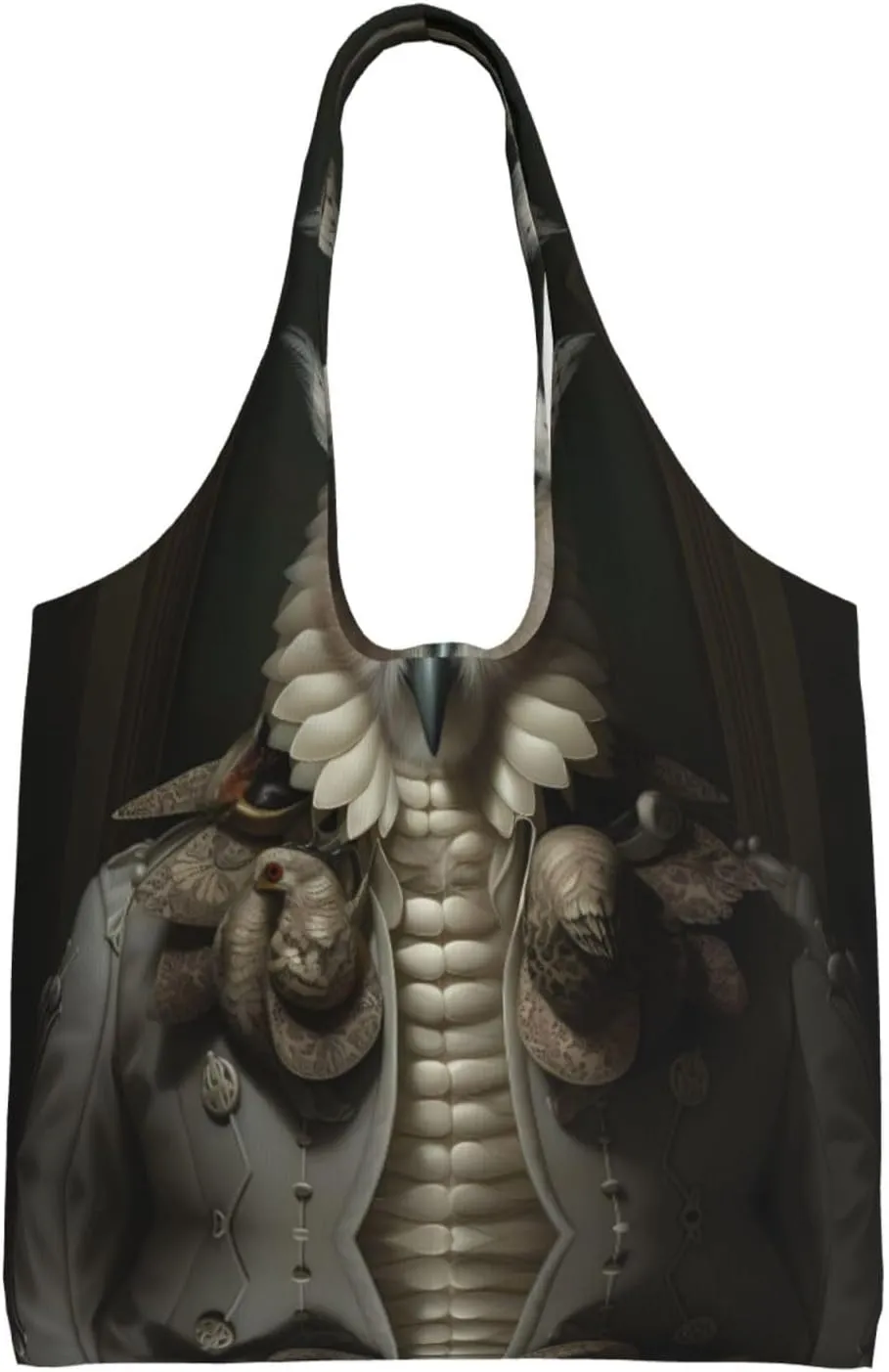 Owl animal anthropomorphism Printed Shoulder Bag - Suitable for sturdy canvas bags, shopping bags