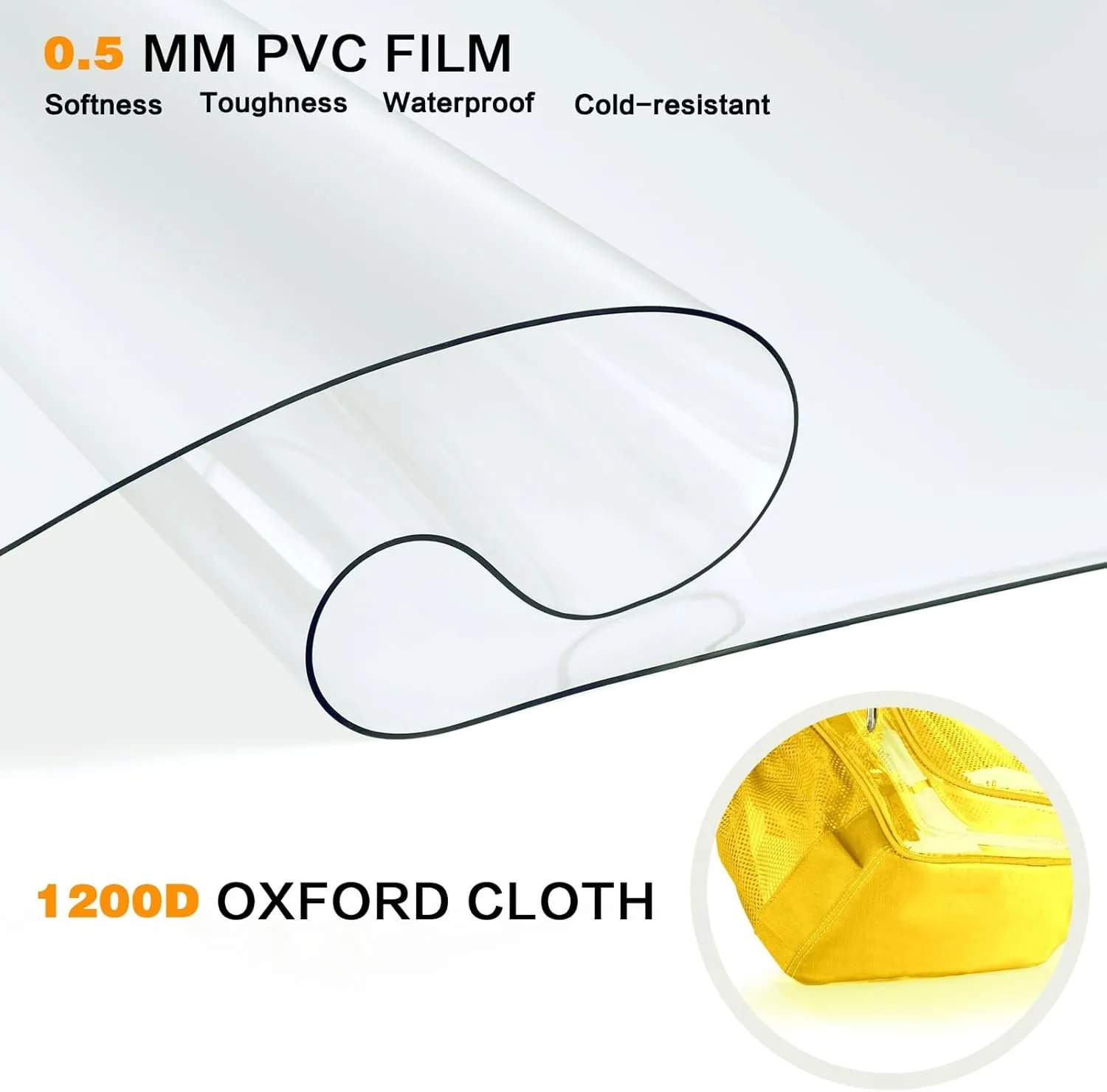 PAMANO Clear Backpack Transparent Heavy Duty Bookbag See Through Bag for College Work Travel Security, Yellow