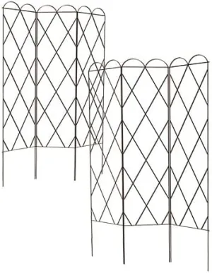 Panacea 90130 Three Panel Plant Support Trellises, Brown, 64" H, Pack of 22