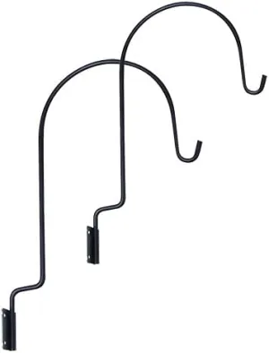 Panacea Deck Hanger Hooks, Black, 8.75" Hangers, Pack of 2