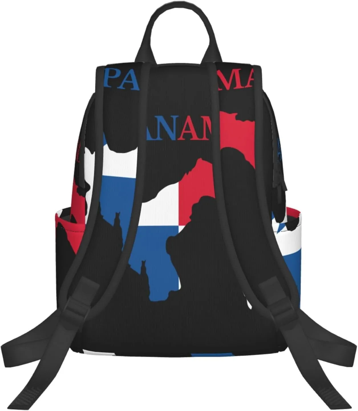 Panama Flag Map Travel Backpacks Casual Laptop Backpack Sport Rucksack Large Capacity Daypack Multi-Pockets Adjustable Strap Bag for Working Hiking