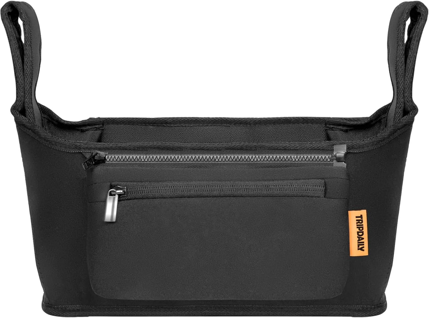 Parent Organizer Bag, Stroller Organizer Fits for Uppababy Vista, Cruz, Minu, Stroller Caddy with Cup Holder, Zippered Pocket, Multiple Pockets and Adjustable Straps, Easy to Carry