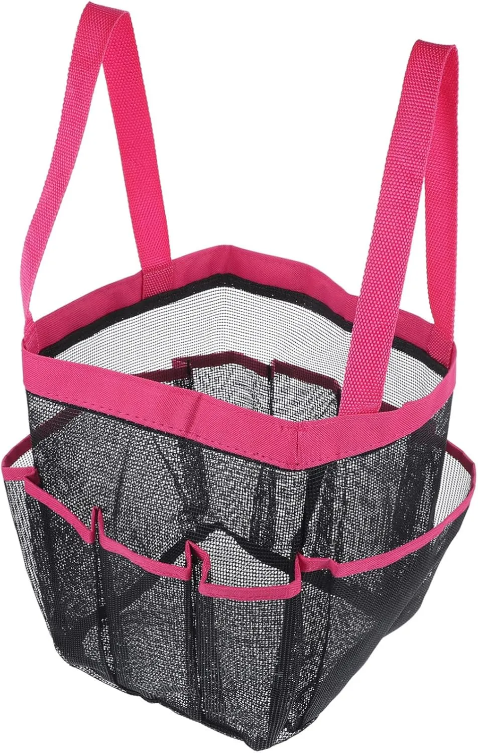 PartyKindom Large Capacity Mesh Shower Bag for Toiletries Portable Unisex Shower Tote for Travel Beach and Camping Durable Bath Organizer