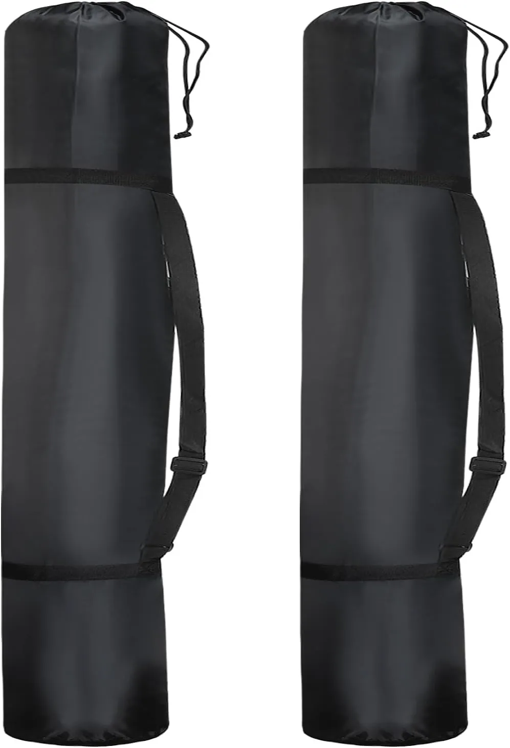 PATIKIL 51 Inch Tripod Monopod Case Bag, 2 Pack Nylon Camping Foldable Tripod Carry Case Storage Bag with Shoulder Strap for Outdoor Travel, Black