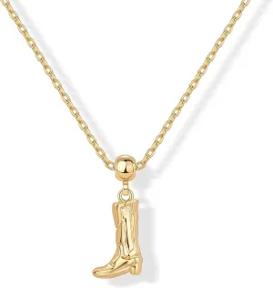 PAVOI Adjustable Whimsical Gold Charm Necklace for Women, 14K Gold Plated Cute Dainty Pendant Necklaces with Charms Set, Hypoallergenic Chain Trendy Cubic Zirconia Heart Religious Sports Pearl Pendant