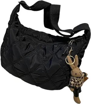 Pbkabiug Embroidery Crossbody Bags for Women Large Capacity Handbags Shoulder Messenger Bag Female Handbag Dumpling Purse