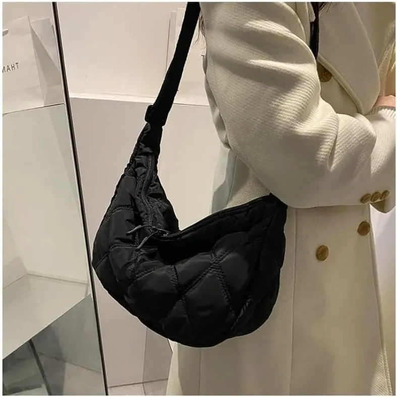 Pbkabiug Embroidery Crossbody Bags for Women Large Capacity Handbags Shoulder Messenger Bag Female Handbag Dumpling Purse