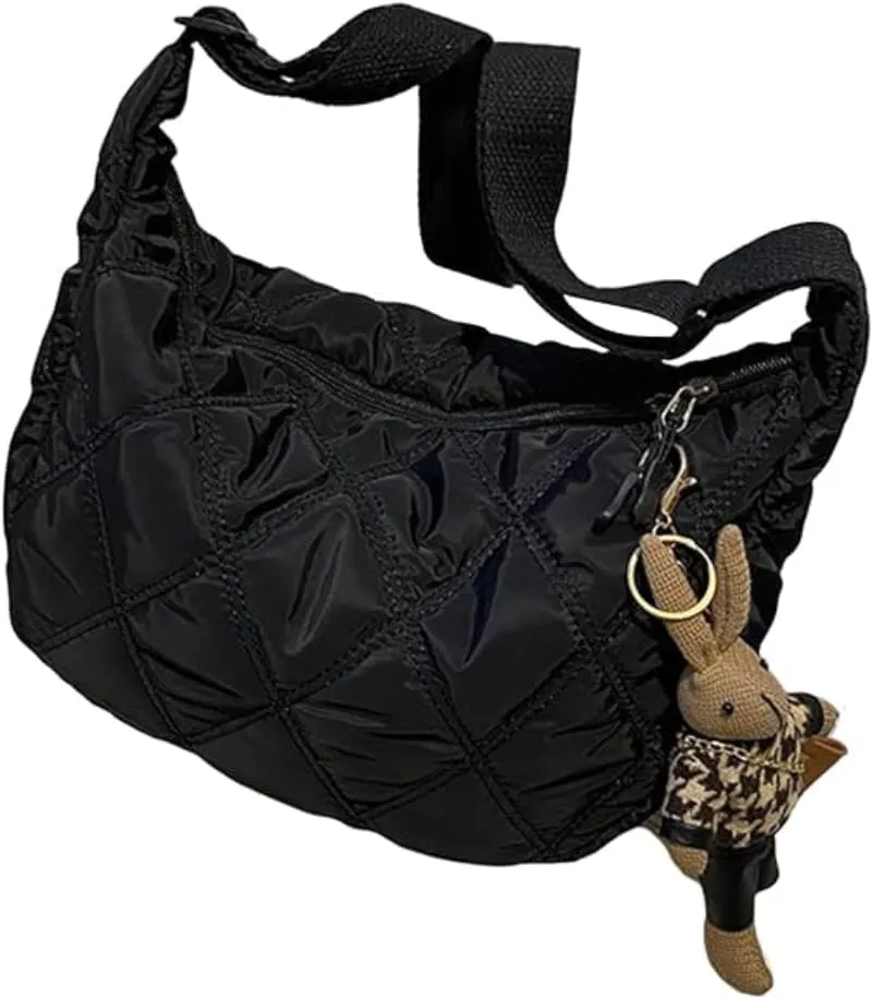 Pbkabiug Embroidery Crossbody Bags for Women Large Capacity Handbags Shoulder Messenger Bag Female Handbag Dumpling Purse